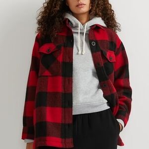 Sky to Moon Wool Blend Fully Lined Barn Chore Jacket Thick & Warm Size Small